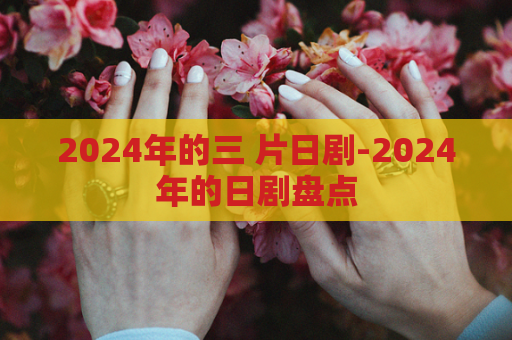 2024年的三 片日剧-2024年的日剧盘点